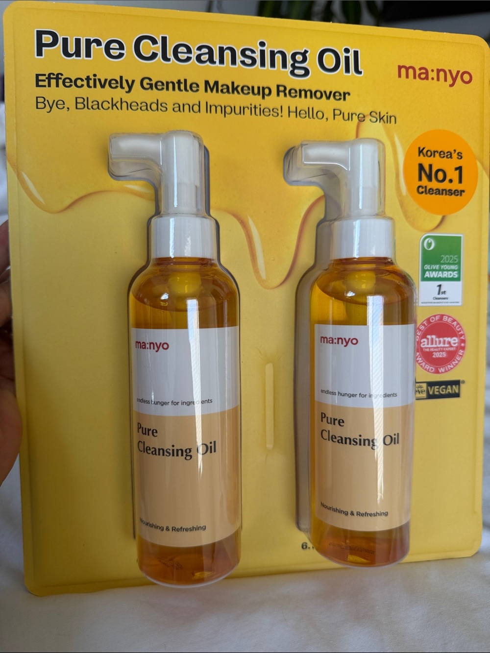 ma:noyO Pure Cleansing Oil – Nourishing Yellow Cleansing Oil Duo